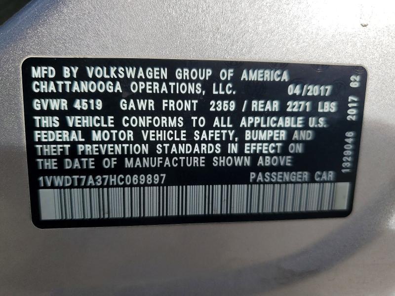 2017 Volkswagen Passat R-line