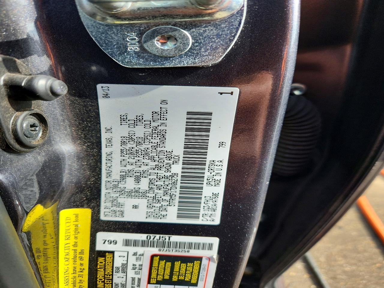 2013 Toyota Tundra Grade