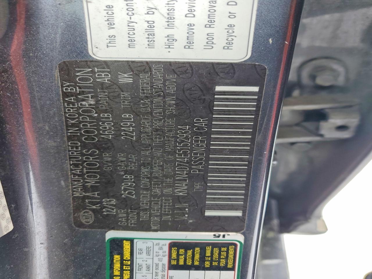 2014 KIA Cadenza Premium