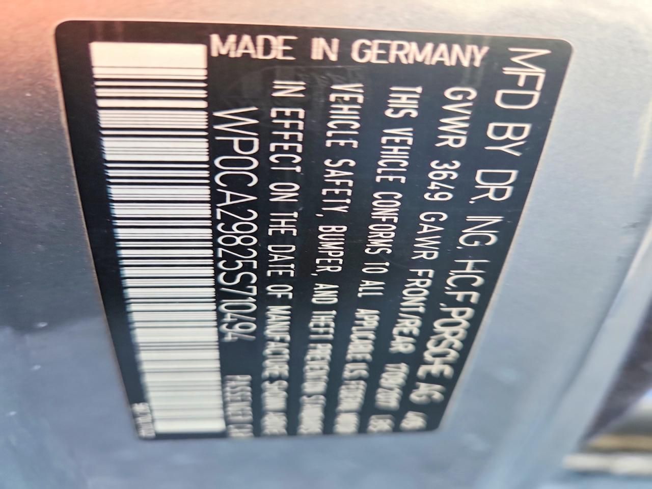 2005 Porsche Boxster