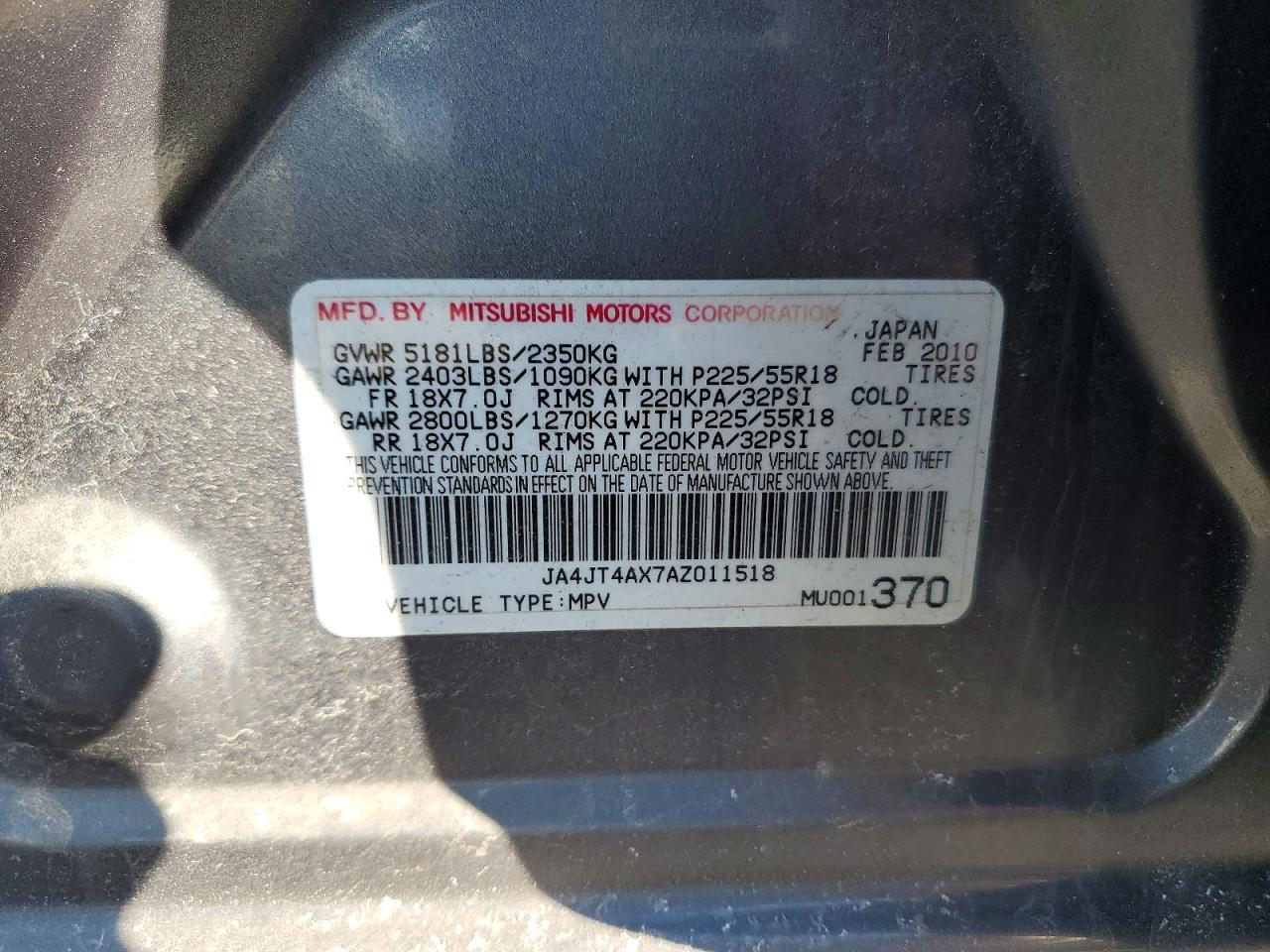 2010 Mitsubishi Outlander