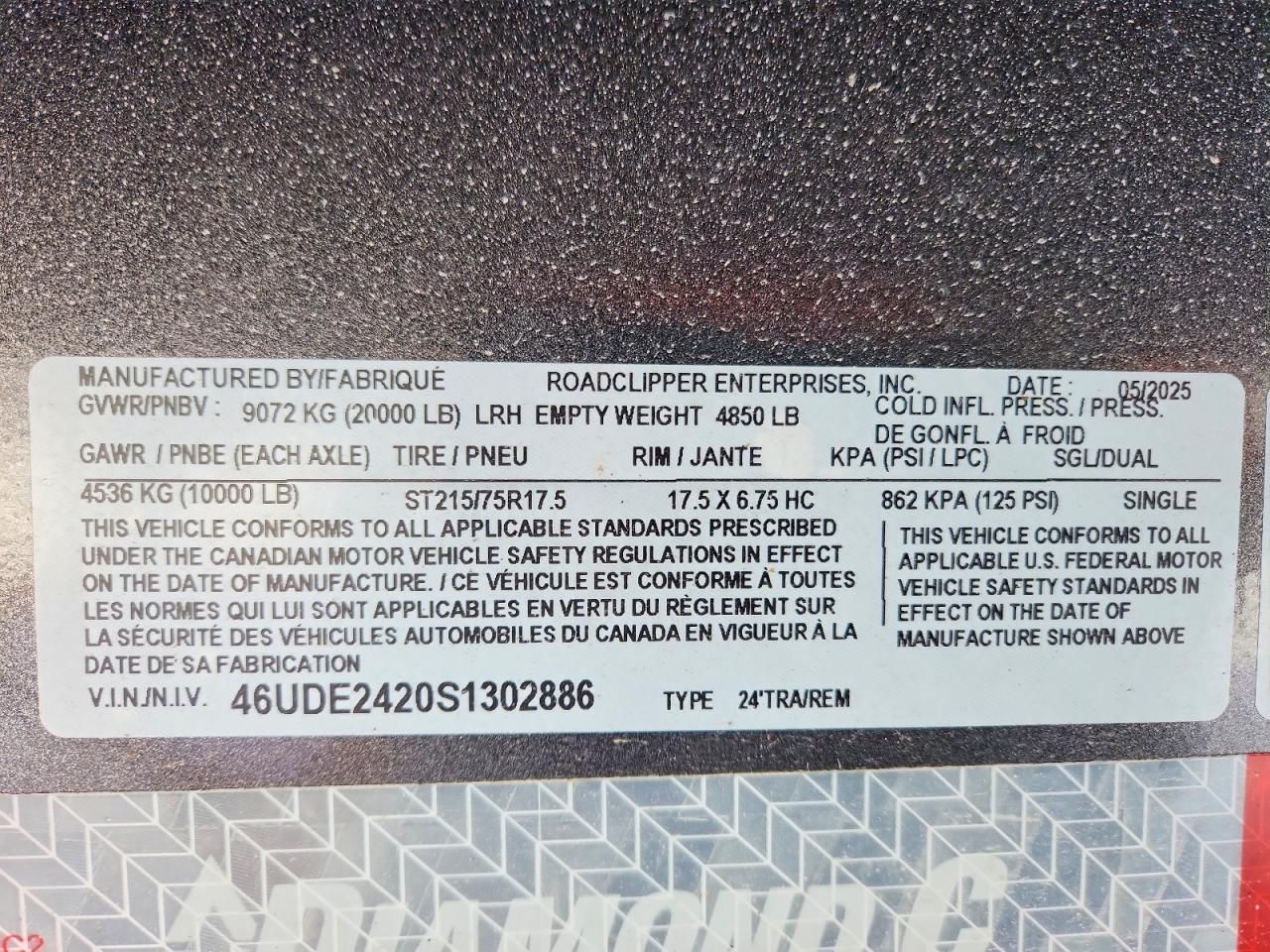 2025 Diamond C Trailer-Equipment Trailer