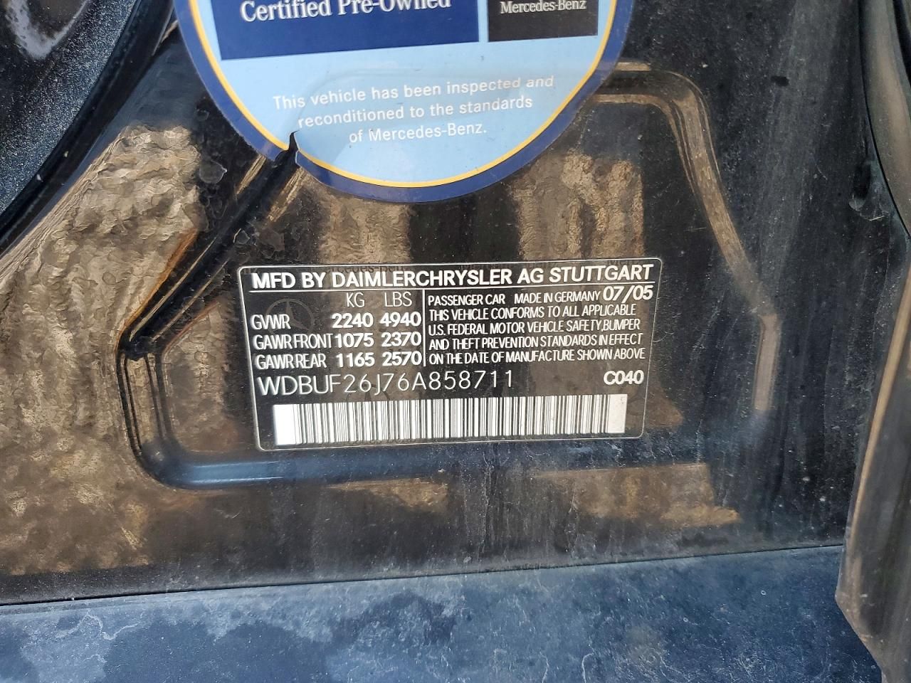 2006 Mercedes-Benz E 320 cdi