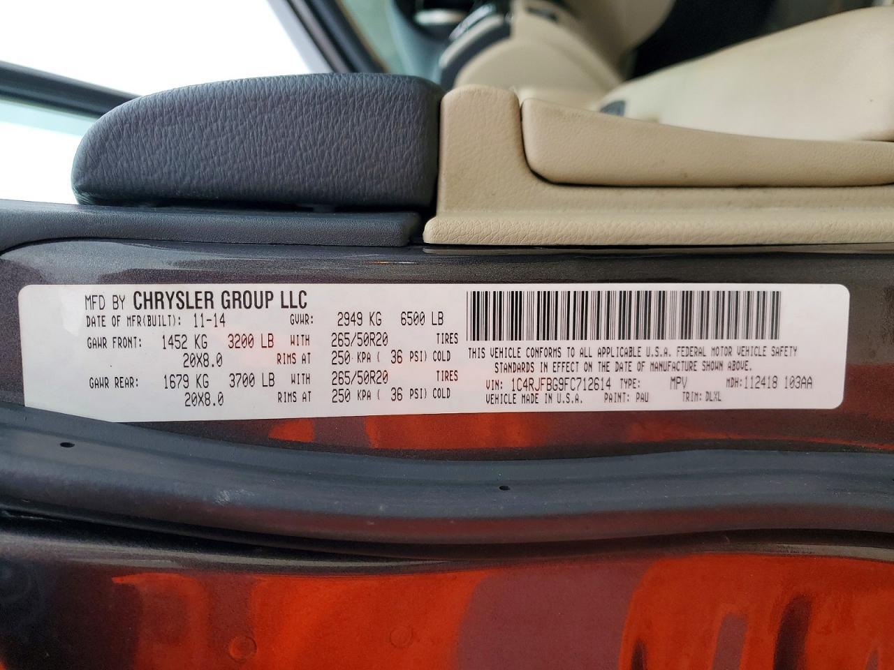 2015 Jeep Grand Cherokee Limited
