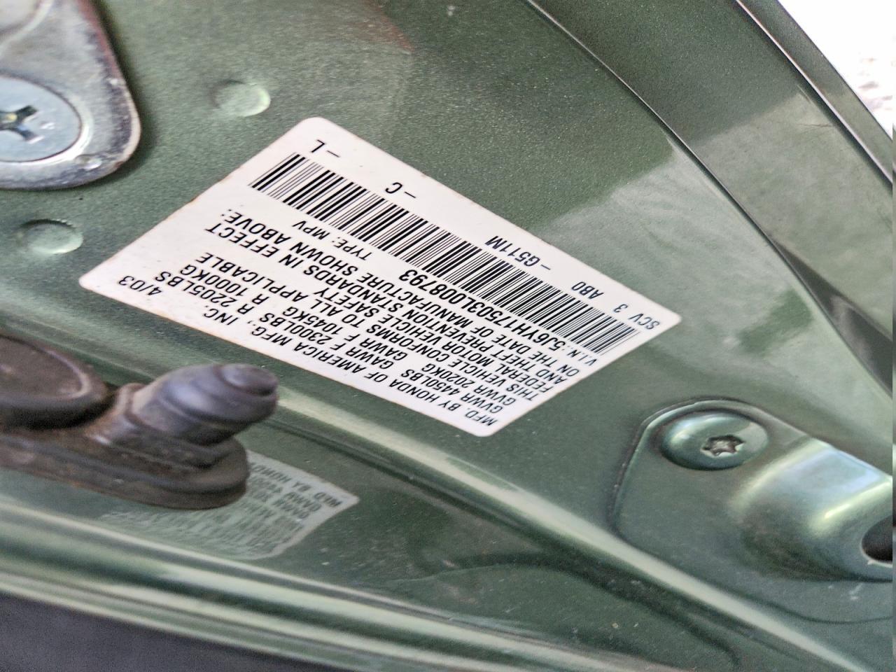 2003 Honda Element ex