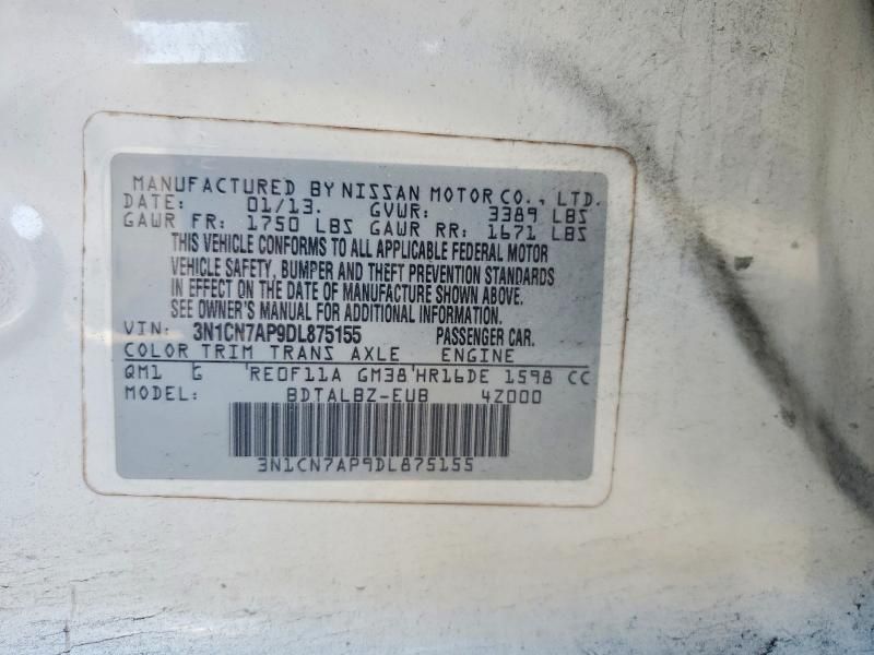 2013 Nissan Versa 1.6 s