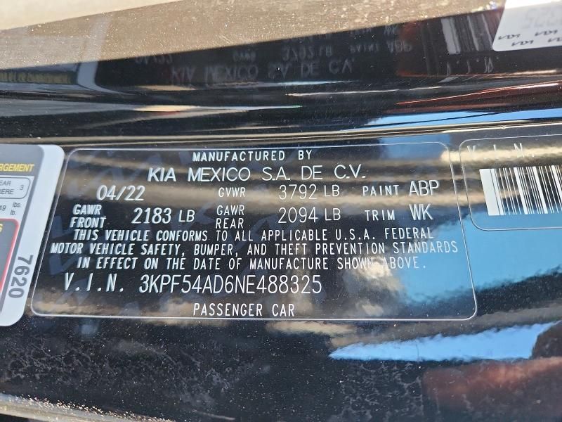 2022 KIA Forte gt Line