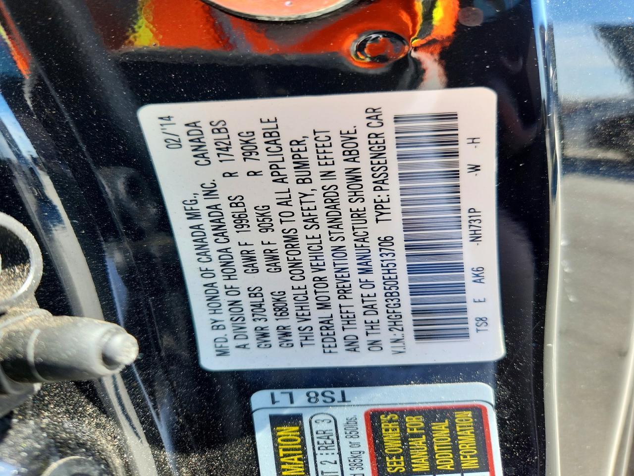 2014 Honda Civic lx