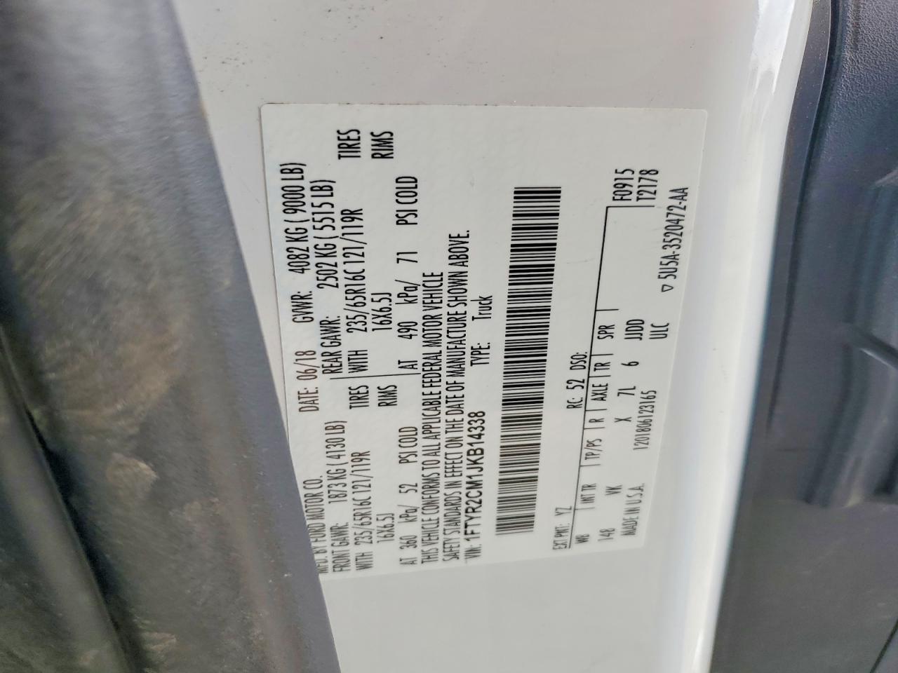 2018 Ford Transit T-250 Delivery Van