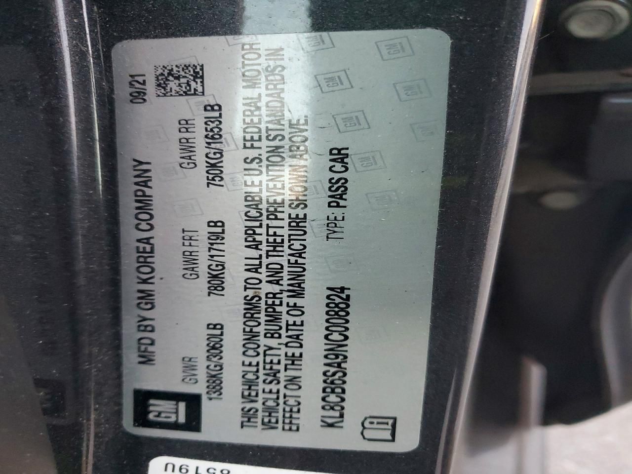 2022 Chevrolet Spark ls