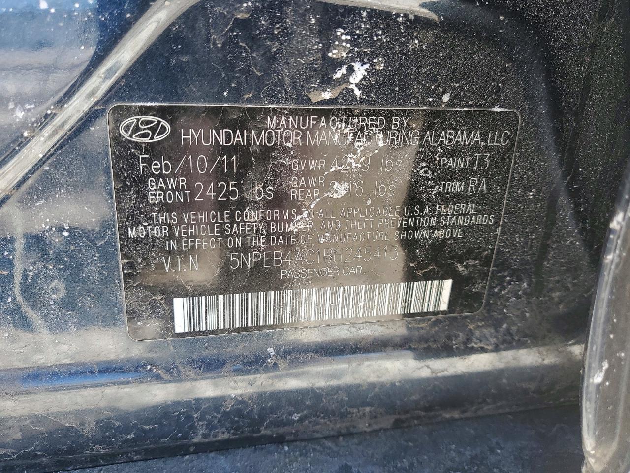 2011 Hyundai Sonata gls