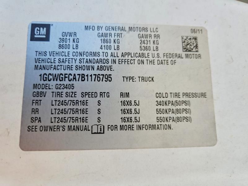 2011 Chevrolet Express G2500