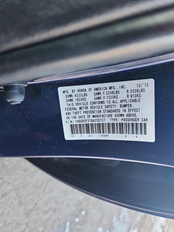 2016 Honda Accord lx