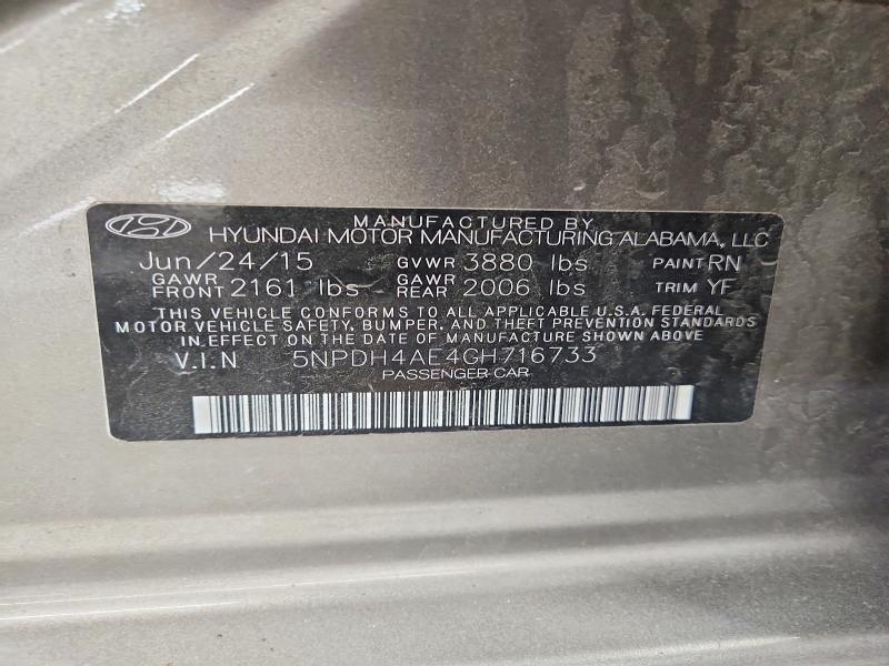 2016 Hyundai Elantra se
