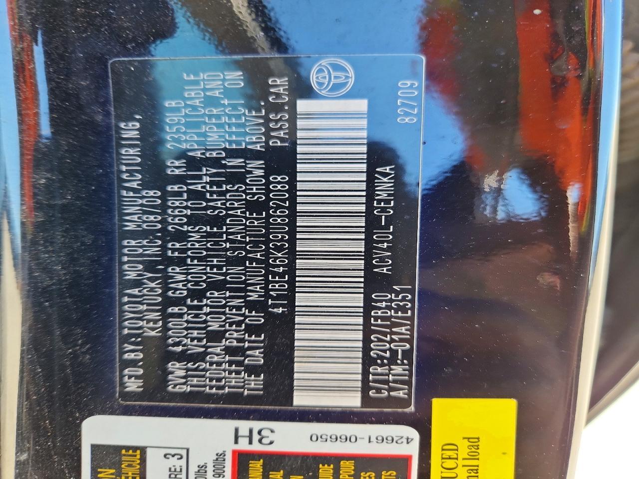 2009 Toyota Camry Base