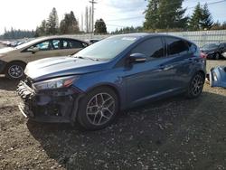 Ford Focus sel salvage cars for sale: 2018 Ford Focus sel