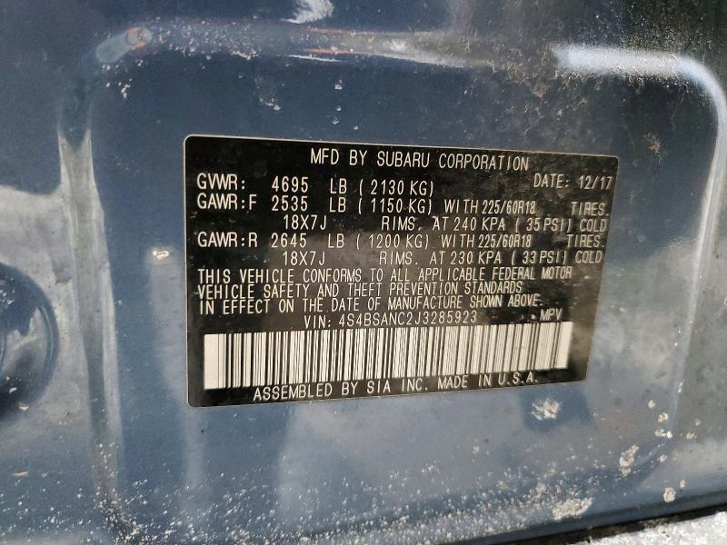 2018 Subaru Outback 2.5i Limited