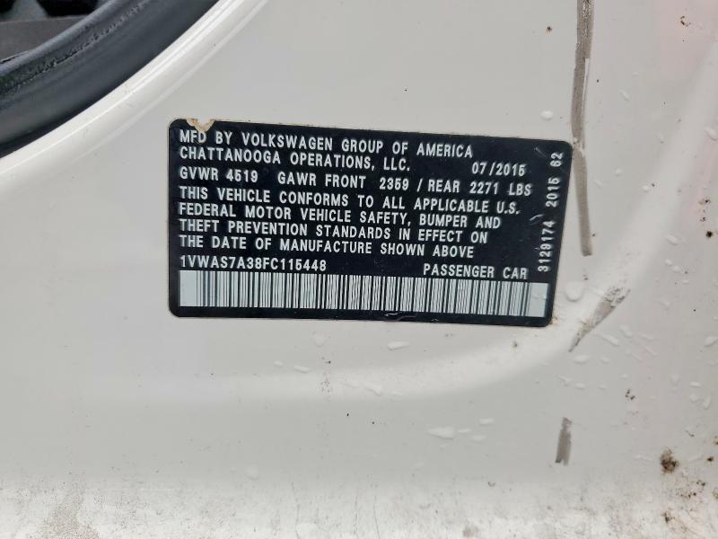 2015 Volkswagen Passat s