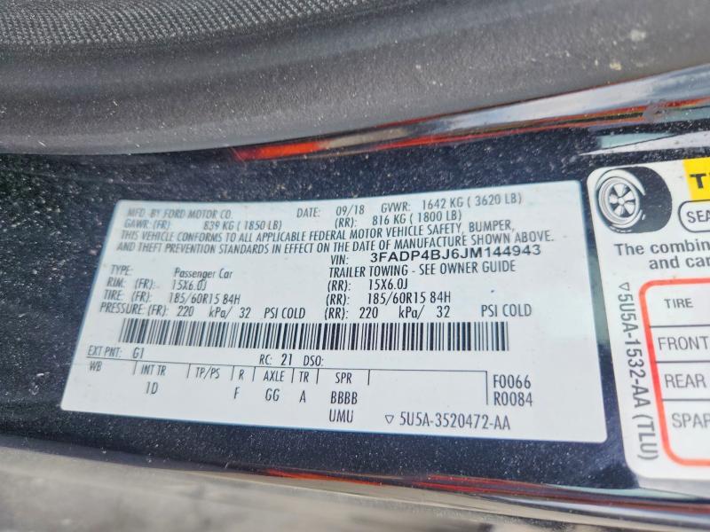 2018 Ford Fiesta se