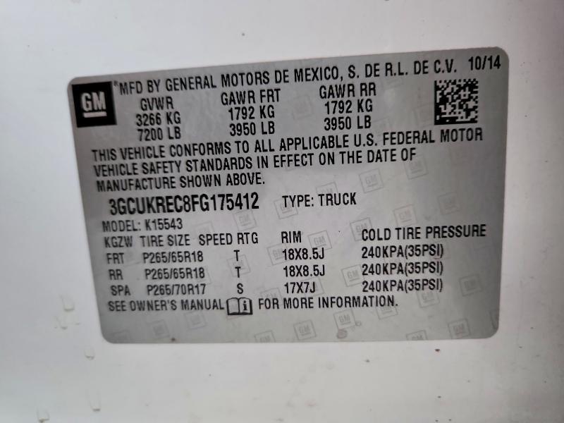 2015 Chevrolet Silverado K1500 lt