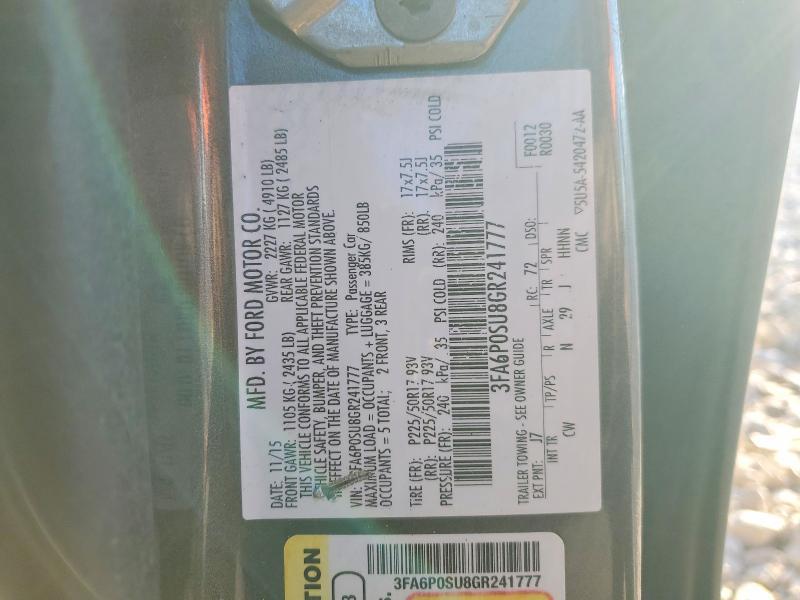2016 Ford Fusion Titanium Phev
