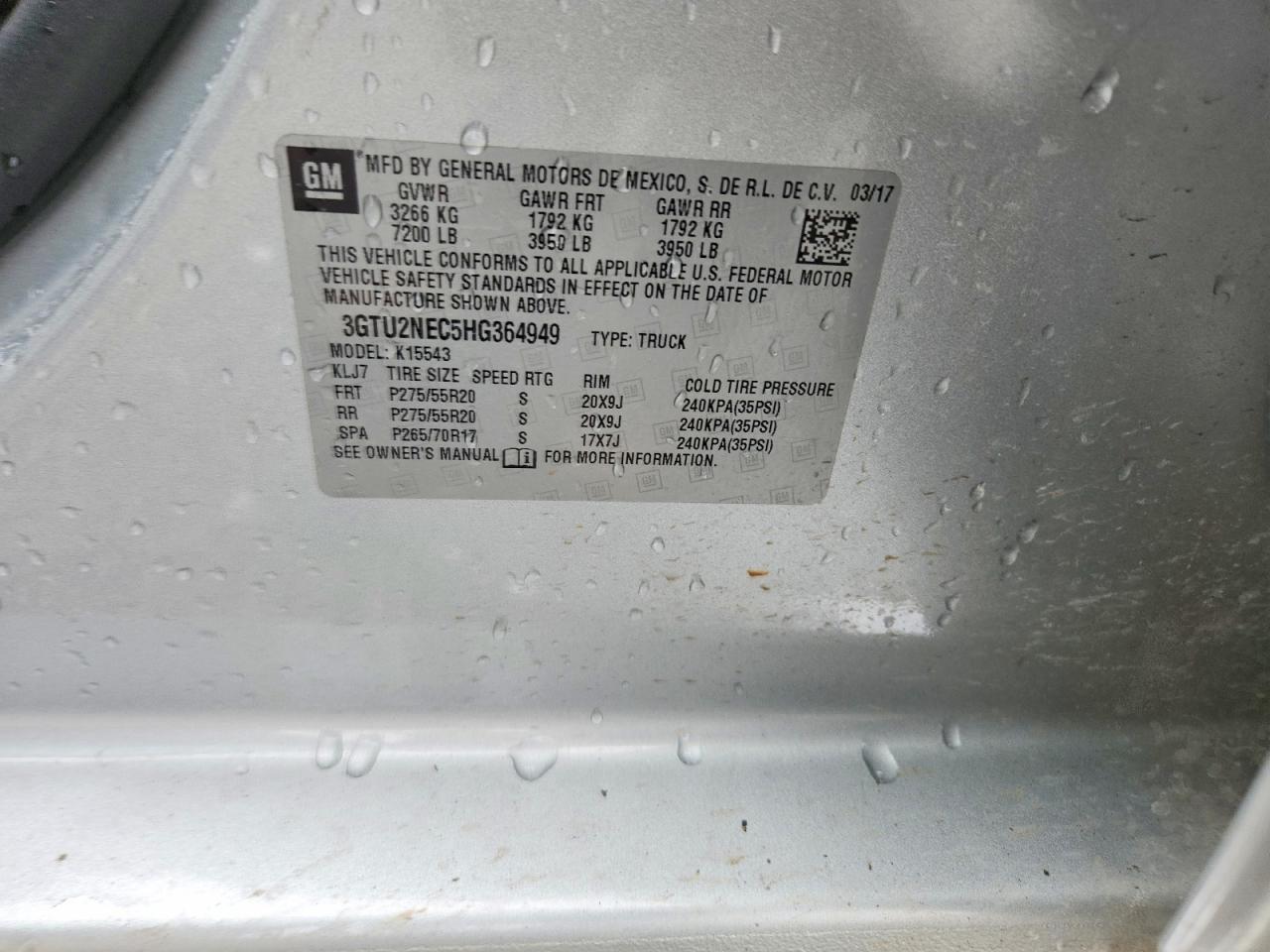 2017 GMC Sierra K1500 SLT