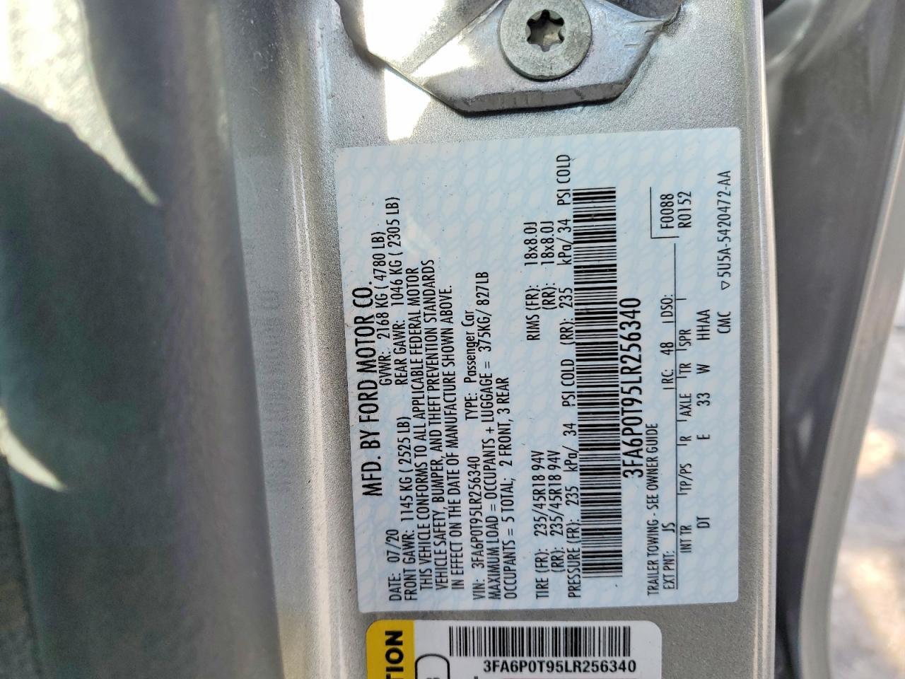 2020 Ford Fusion se
