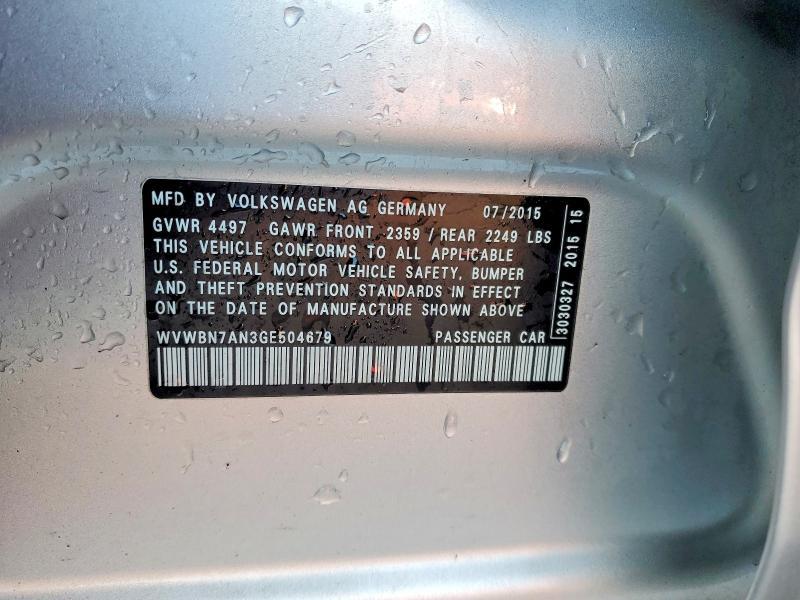2016 Volkswagen Cc Base