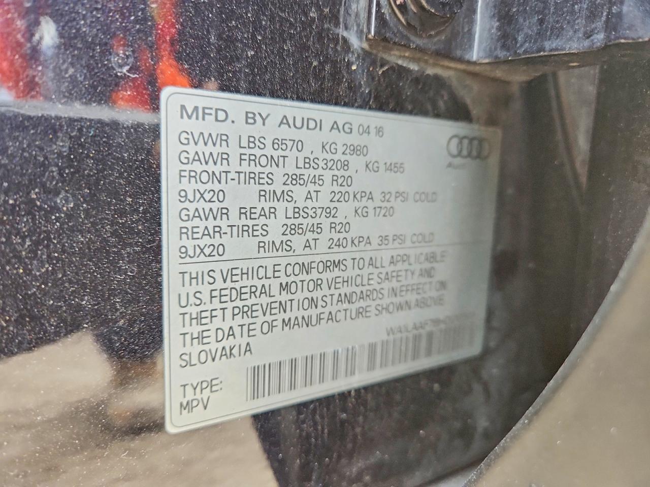 2017 Audi Q7 Premium Plus