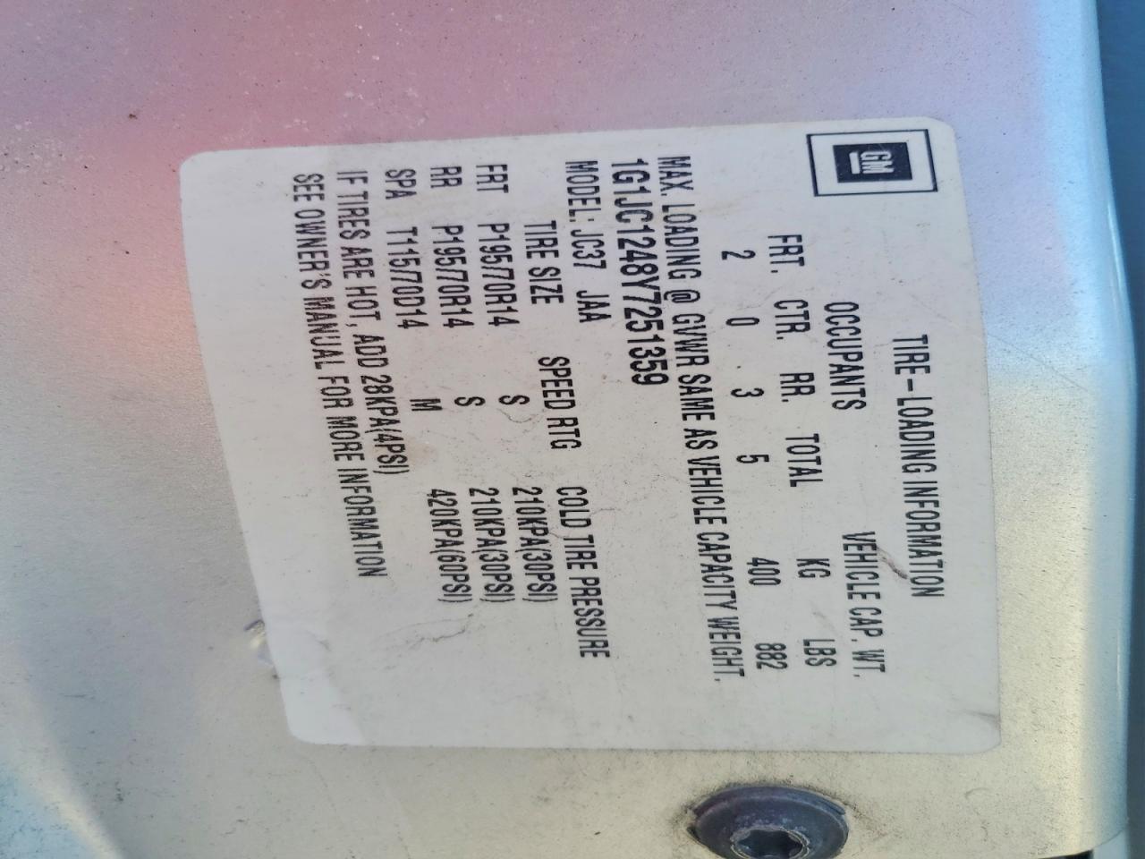 2000 Chevrolet Cavalier