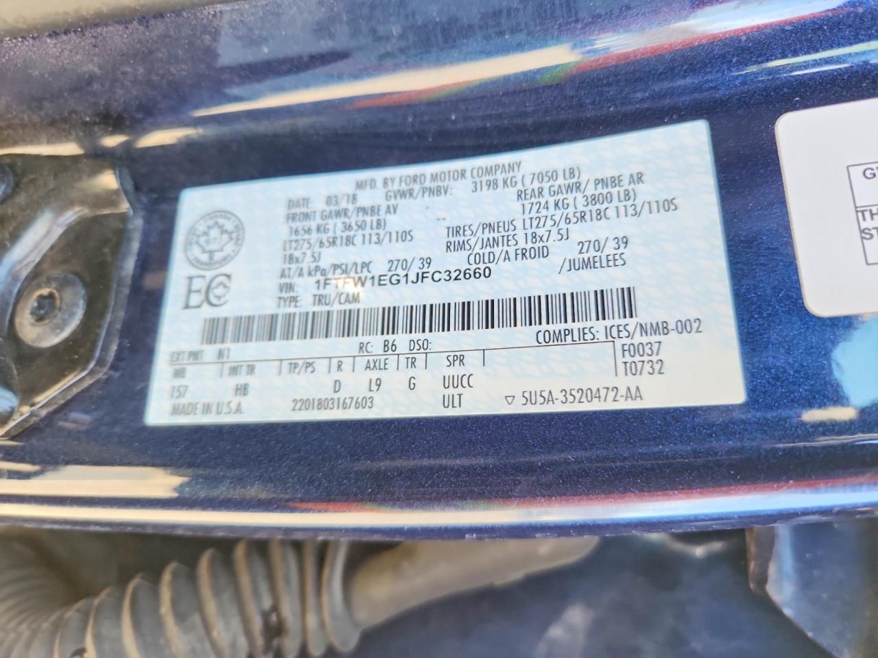 2018 Ford F150 Supercrew