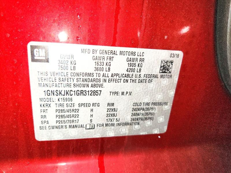 2016 Chevrolet Suburban K1500 ltz