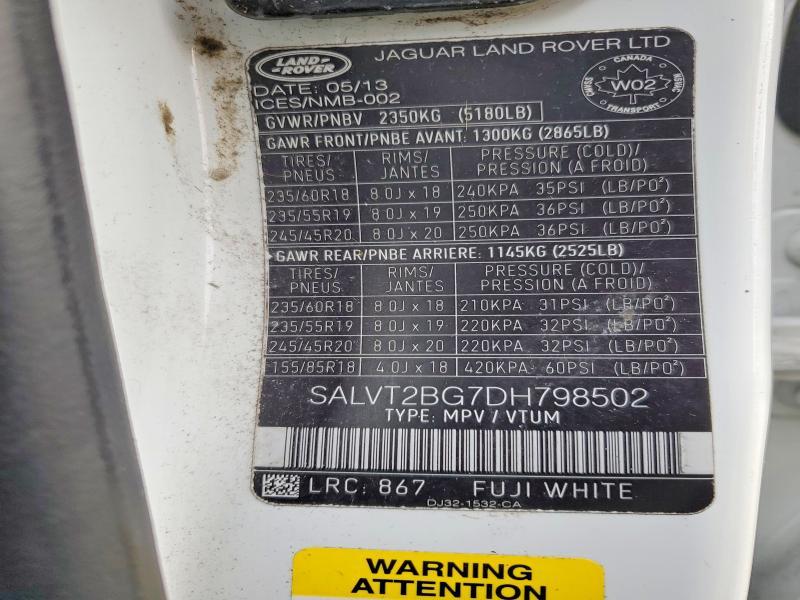 2013 Land Rover Range Rover Evoque Dynamic Premium