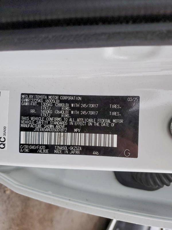 2025 Toyota 4runner SR5