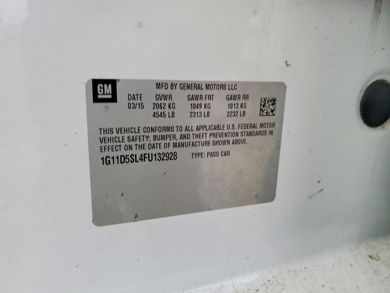 2015 Chevrolet Malibu 2LT