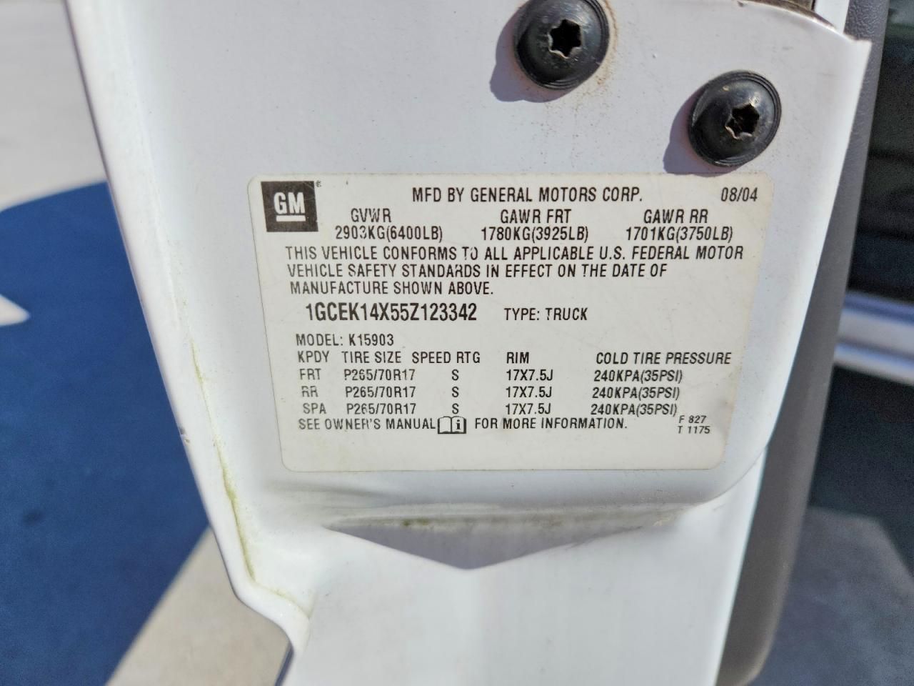 2005 Chevrolet Silverado K1500