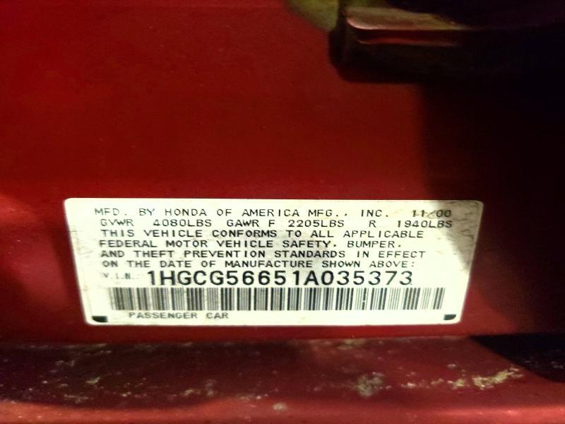 2001 Honda Accord ex