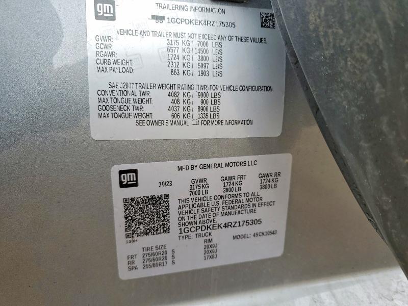 2024 Chev 2024 Chve Silv1500 4WD