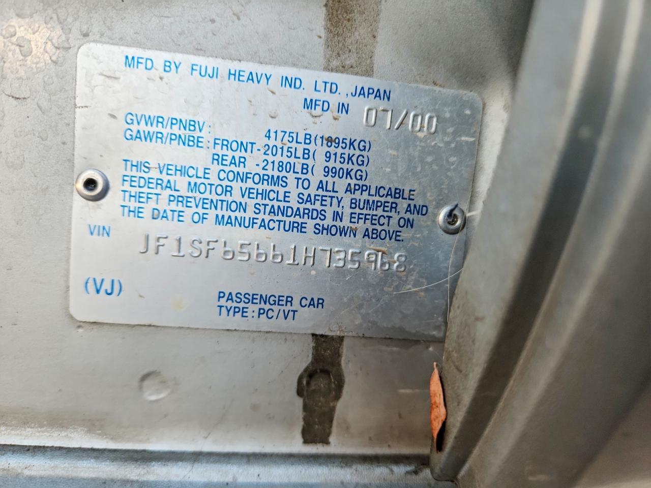 2001 Subaru Forester s