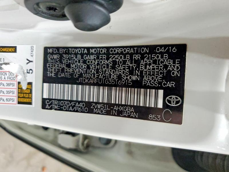 2016 Toyota Prius Three