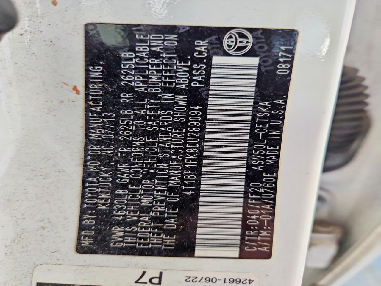 2013 Toyota Camry se