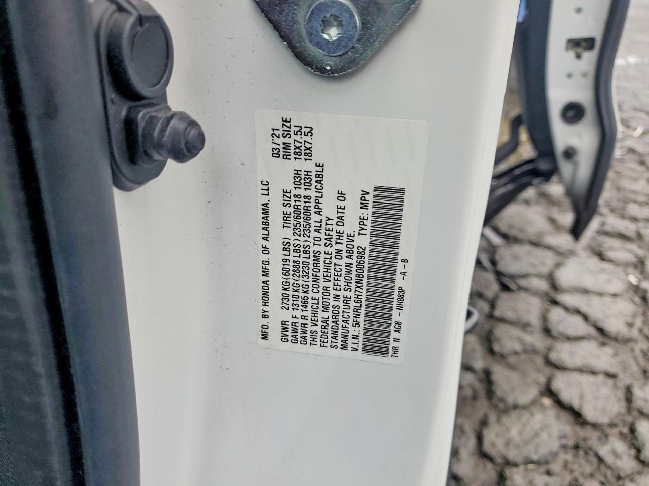 2022 Honda Odyssey exl