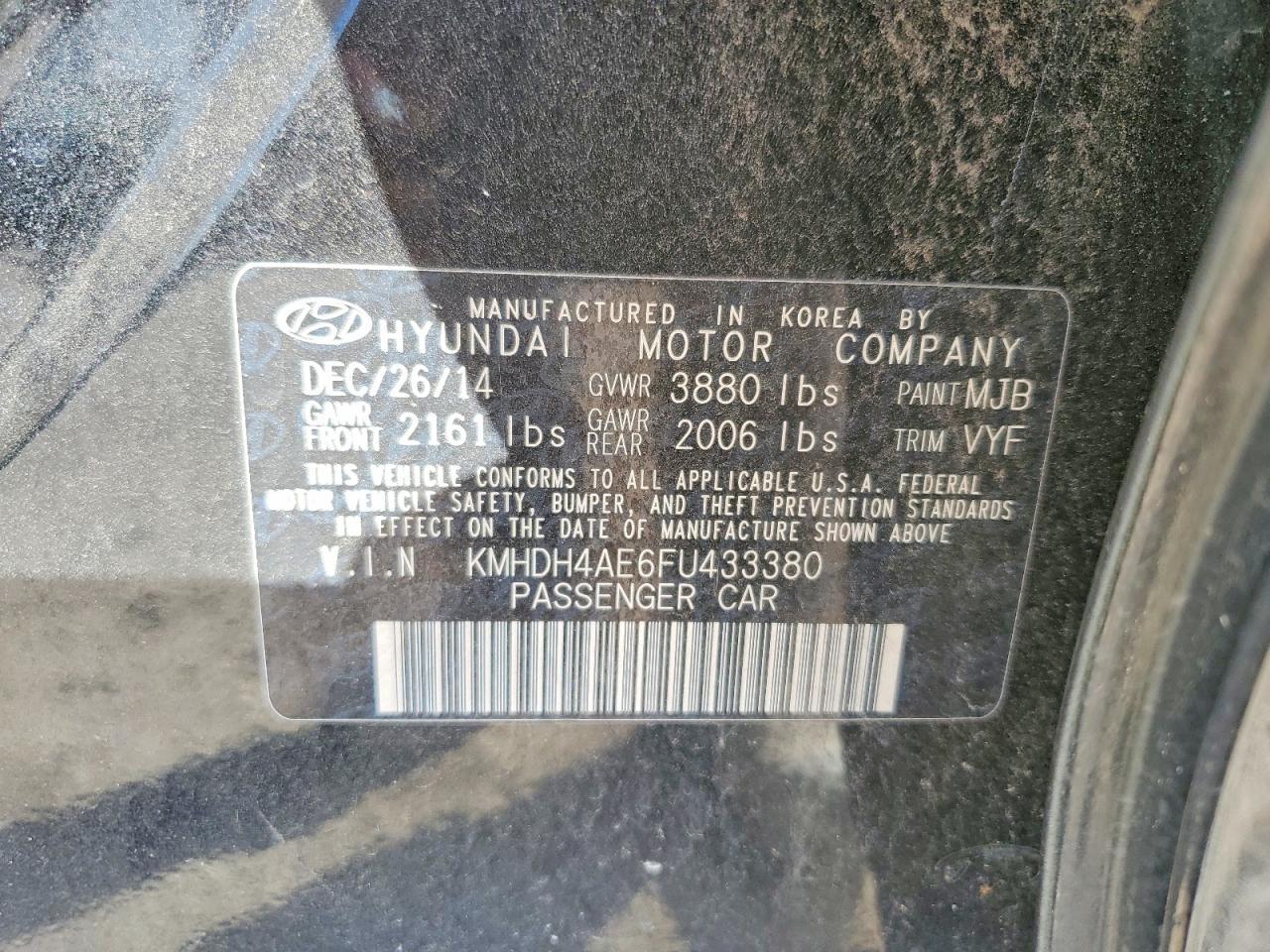 2015 Hyundai Elantra se