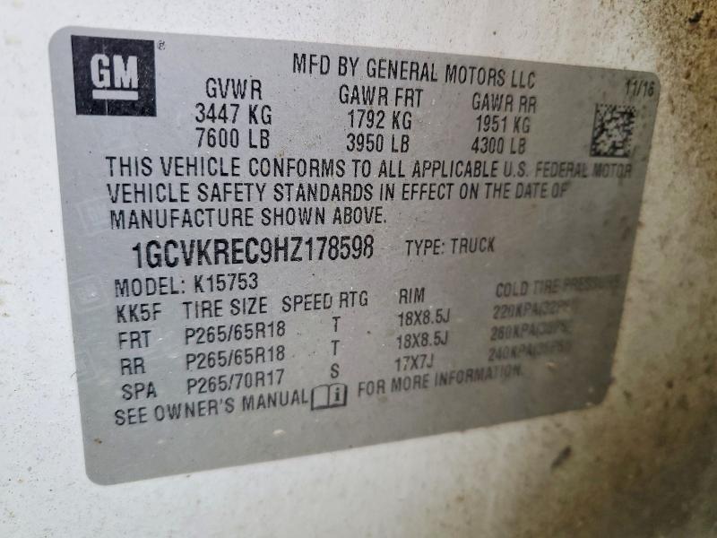 2017 Chevrolet Silverado K1500 LT