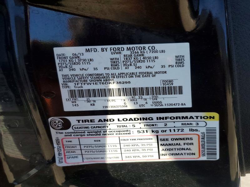 2013 Ford F150 Supercrew