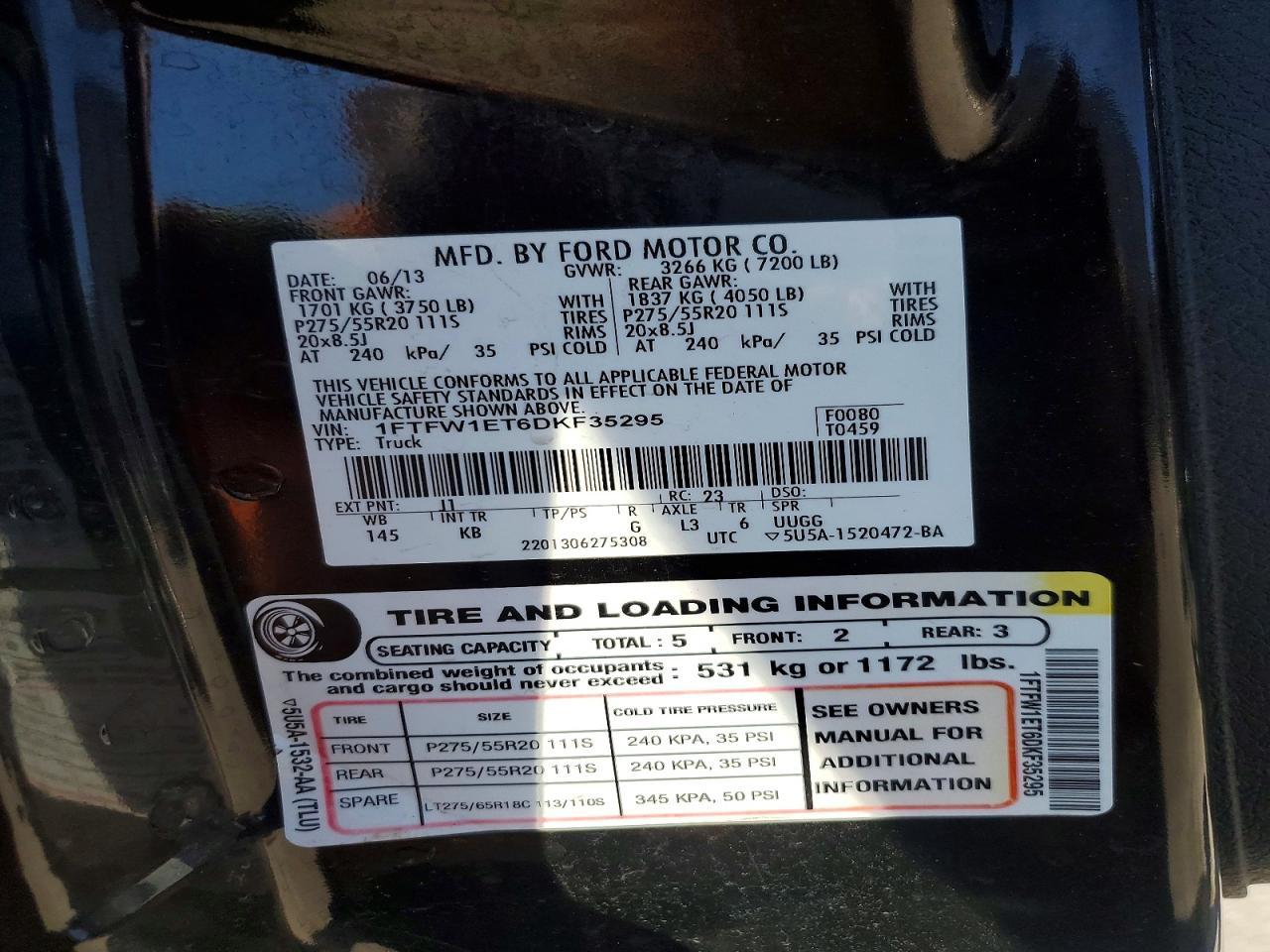 2013 Ford F150 Supercrew
