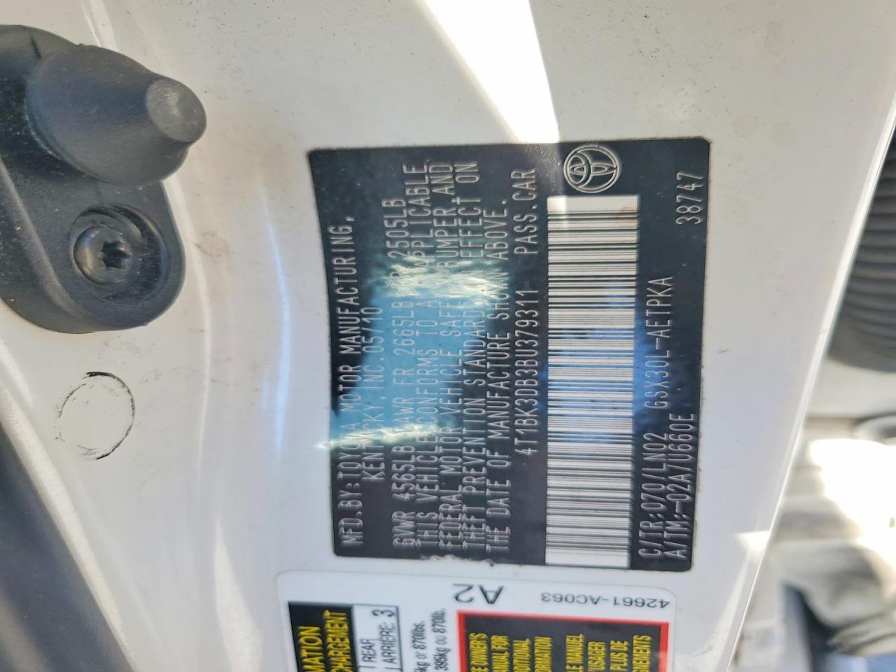 2011 Toyota Avalon Base