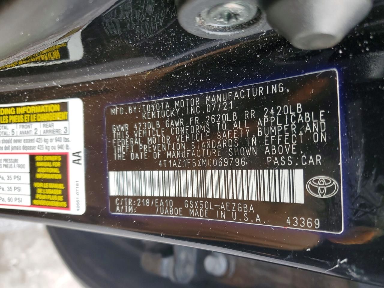 2021 Toyota Avalon xle