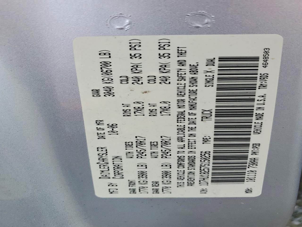 2007 Dodge Ram 1500 st