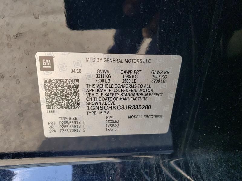 2018 Chevrolet Suburban C1500 lt